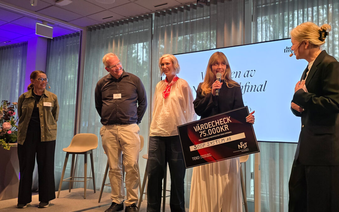 Soop System vinnare av NEST-pitchtävling och TEKOs stipendium
