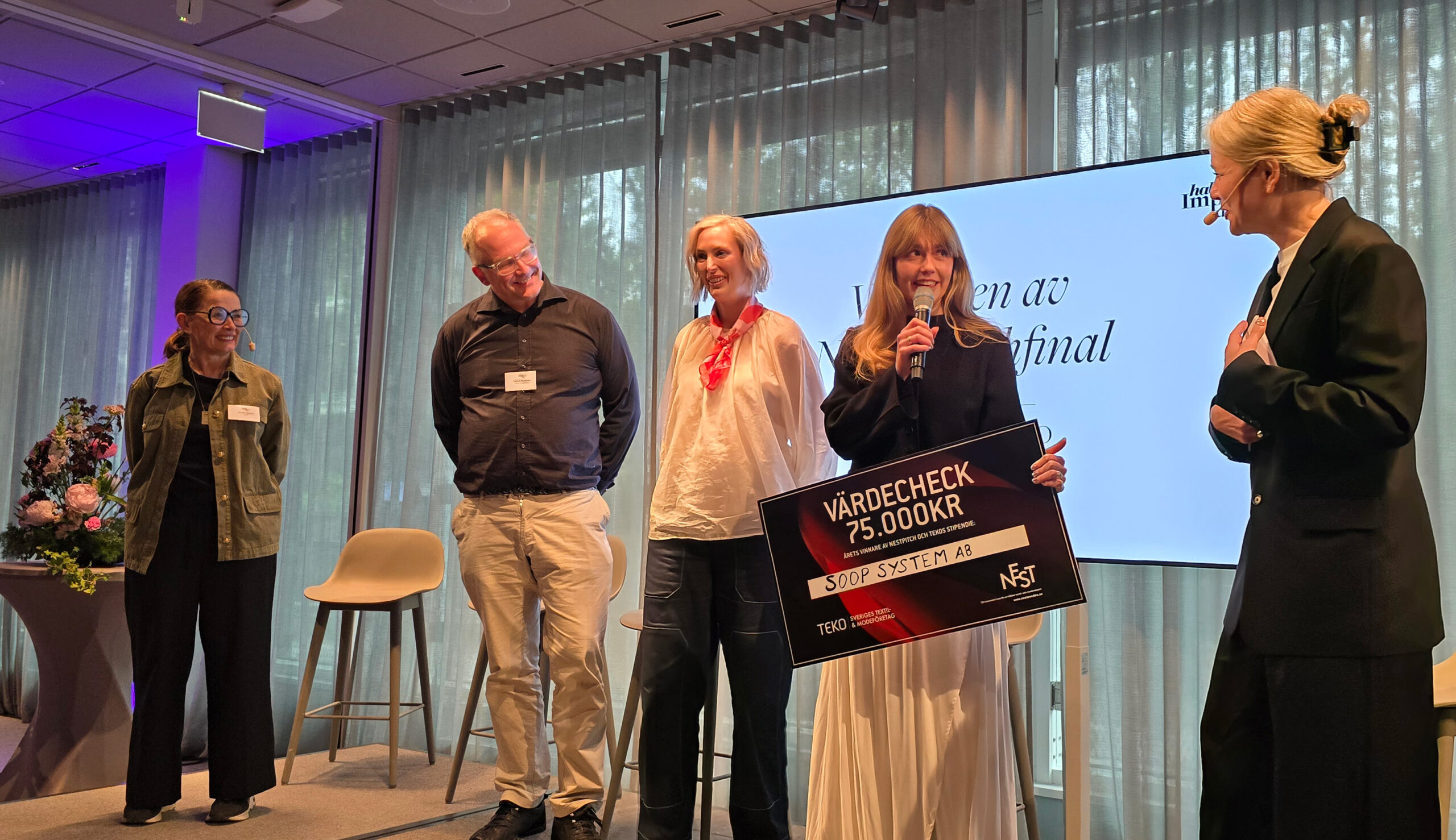 Soop System vinnare av NEST-pitchtävling och TEKOs stipendium